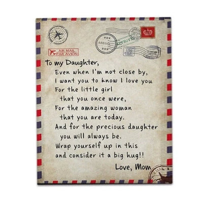 Personalized Love Letter Blanket, Handwriting Blankets for Mom, Dad, Father's Day, Grandparent, Wedding, Anniversary - CustomCooper