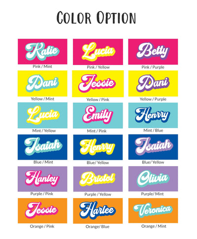 RETRO Style Personalized Beach Towel Personalized Name Bath Towel Custom Pool Towel Beach Towel With Name Outside Birthday Vacation Gift - CustomCooper