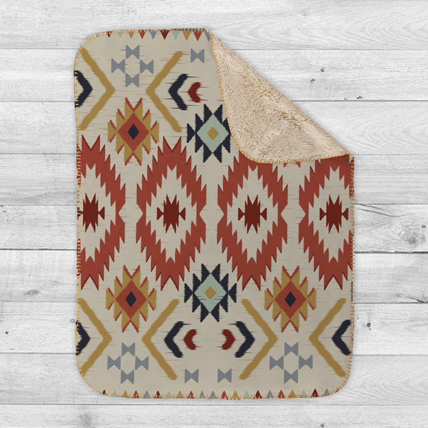 Rustic Aztec Design personalize blanket, Minky or Sherpa custom blanket, Baby blanket, birthday gift idea - CustomCooper