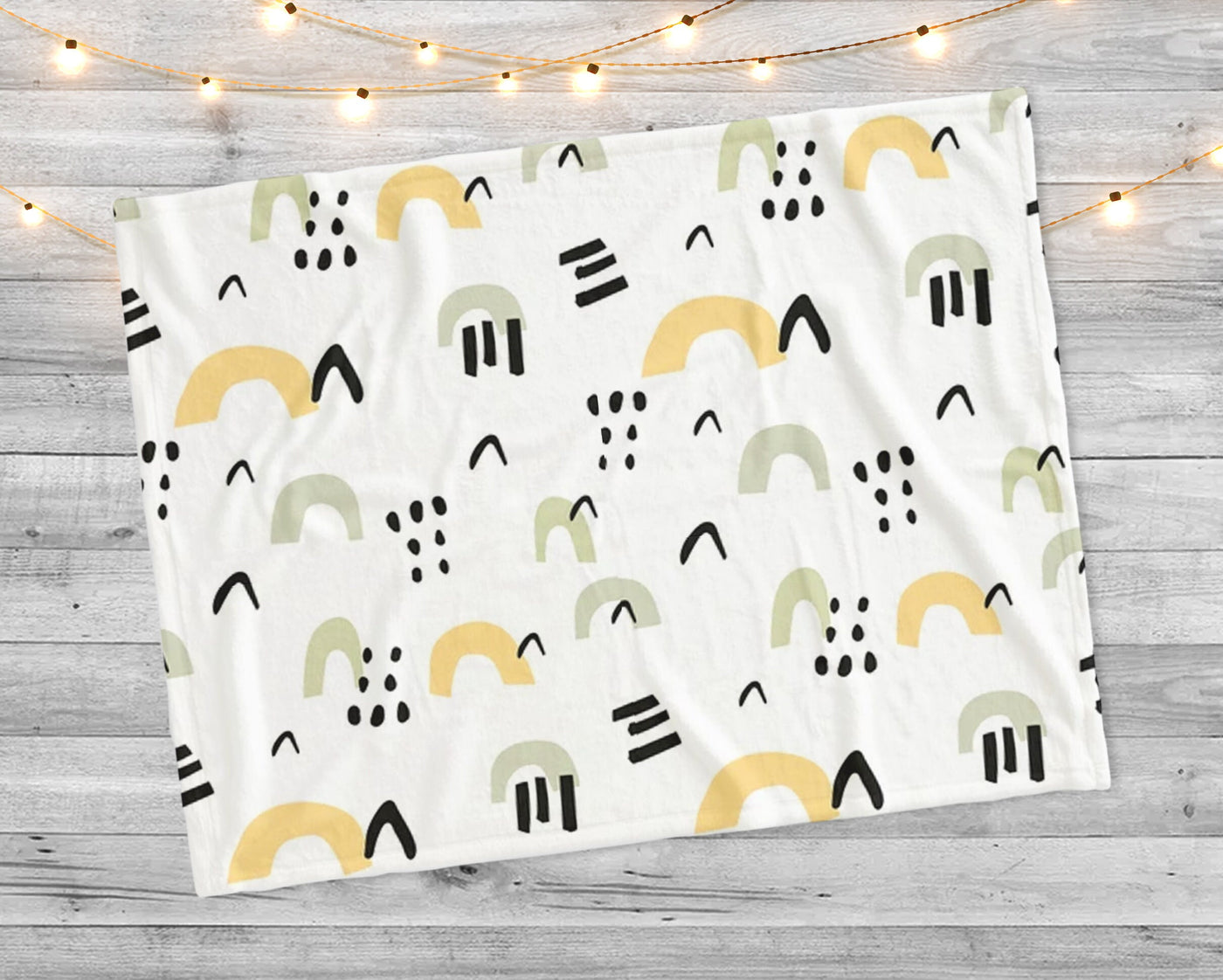 New hand-drawn design with childish pattern blanket - CustomCooper