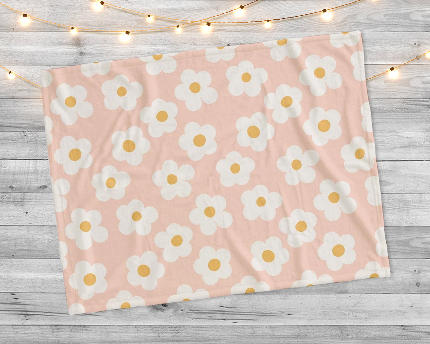 Pink Flower Design Childish pattern blanket