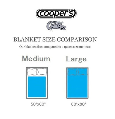 Monogram Quilted Blanket Full Size  60” x 80”  pattern in vintage rustic style - CustomCooper