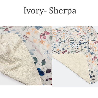 Retro Design personalize blanket, Minky or Sherpa custom blanket, Baby blanket, birthday gift idea - CustomCooper