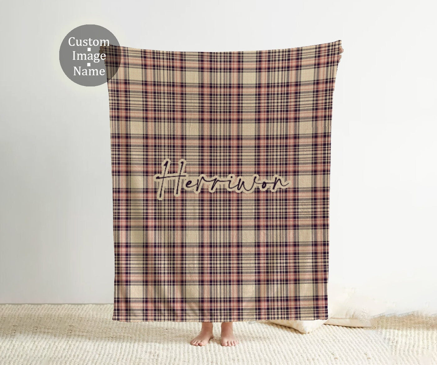 Personalized Design style blanket with Name, Custom blanket gift, Birthday Anniversary Gift - CustomCooper