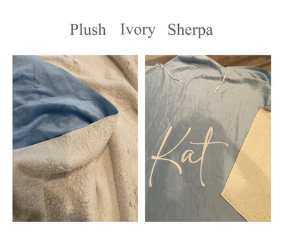 Personalize Sports Team Hoodie blanket, Mommy &  Me size, Sherpa custom Hoodie blanket, Baby Hoodie blanket, birthday gift idea