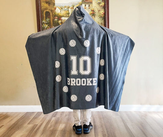 Personalize Sports Team Hoodie blanket, Mommy &  Me size, Sherpa custom Hoodie blanket, Baby Hoodie blanket, birthday gift idea