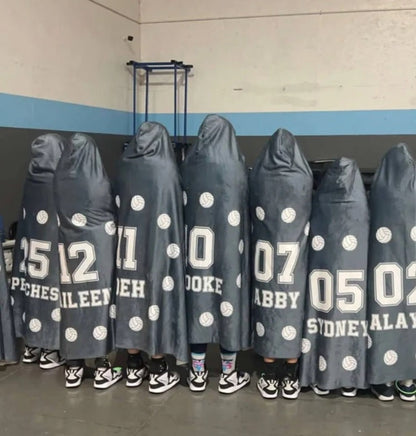 Personalize Sports Team Hoodie blanket, Mommy &  Me size, Sherpa custom Hoodie blanket, Baby Hoodie blanket, birthday gift idea