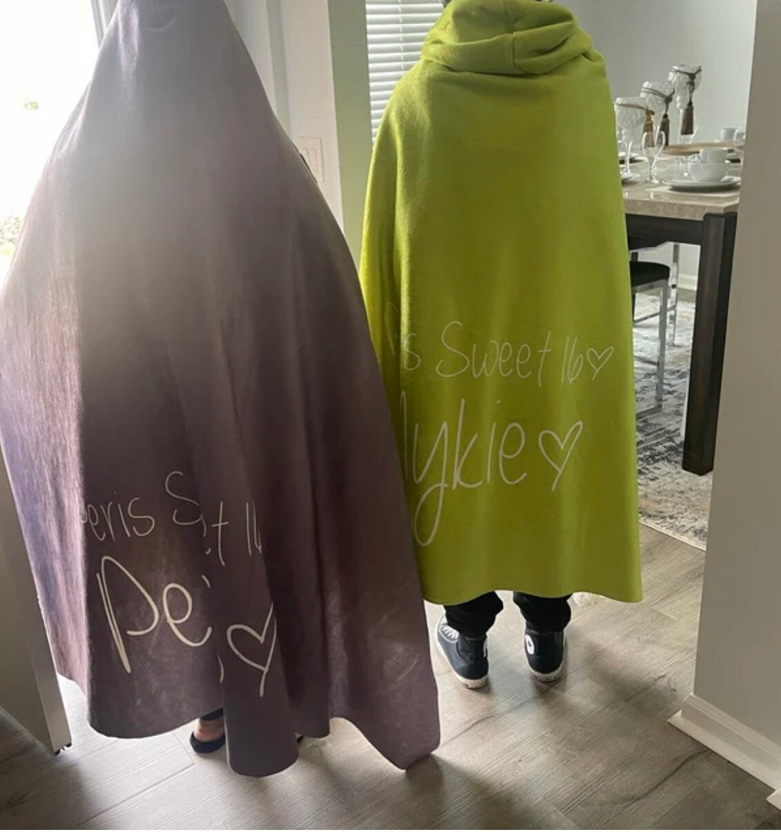 Personalize Hoodie blanket, Mommy &  Me size, Sherpa custom Hoodie blanket, Baby Hoodie blanket, birthday gift idea