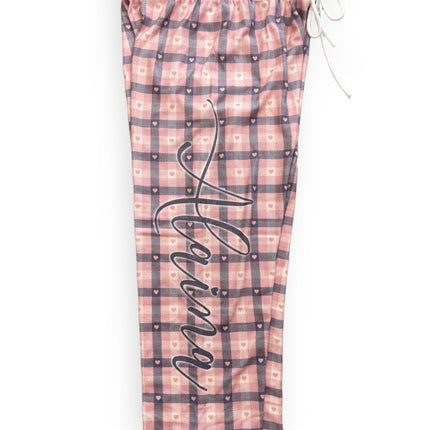 Personalized Pajama Pants, Couple pj pants, monogrammed pajamas, Flannel pjs, Custom monogram pajamas, holiday pjs, Wedding gifts - CustomCooper