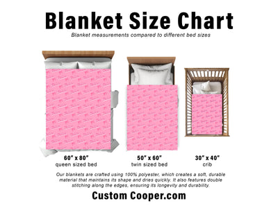 Custom Barbie font name personalize blanket, Minky or Sherpa custom blanket, Baby blanket, birthday gift idea - CustomCooper