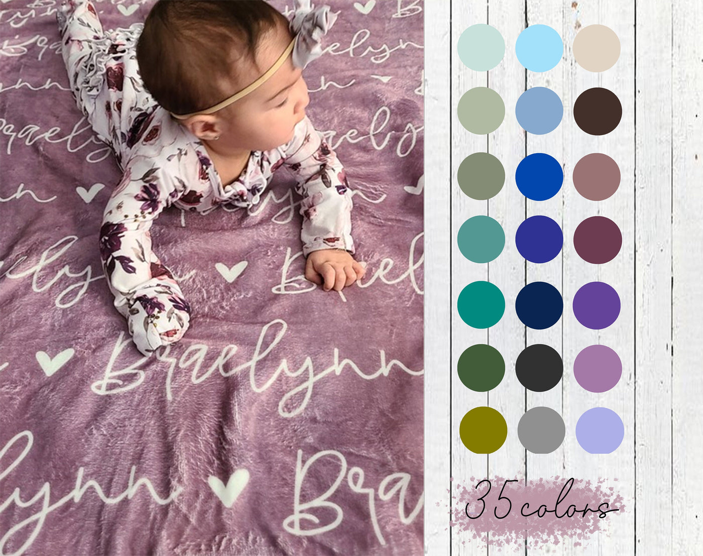 Personalized CHECKER Pattern in vintage rustic style blanket with Name, Custom blanket gift, Birthday Anniversary Gift - CustomCooper