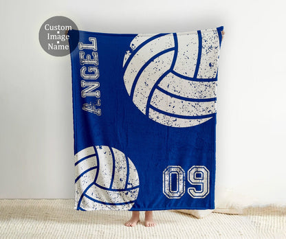 Personalized Sports team blanket with Name, Custom blanket gift, Birthday Christmas gift